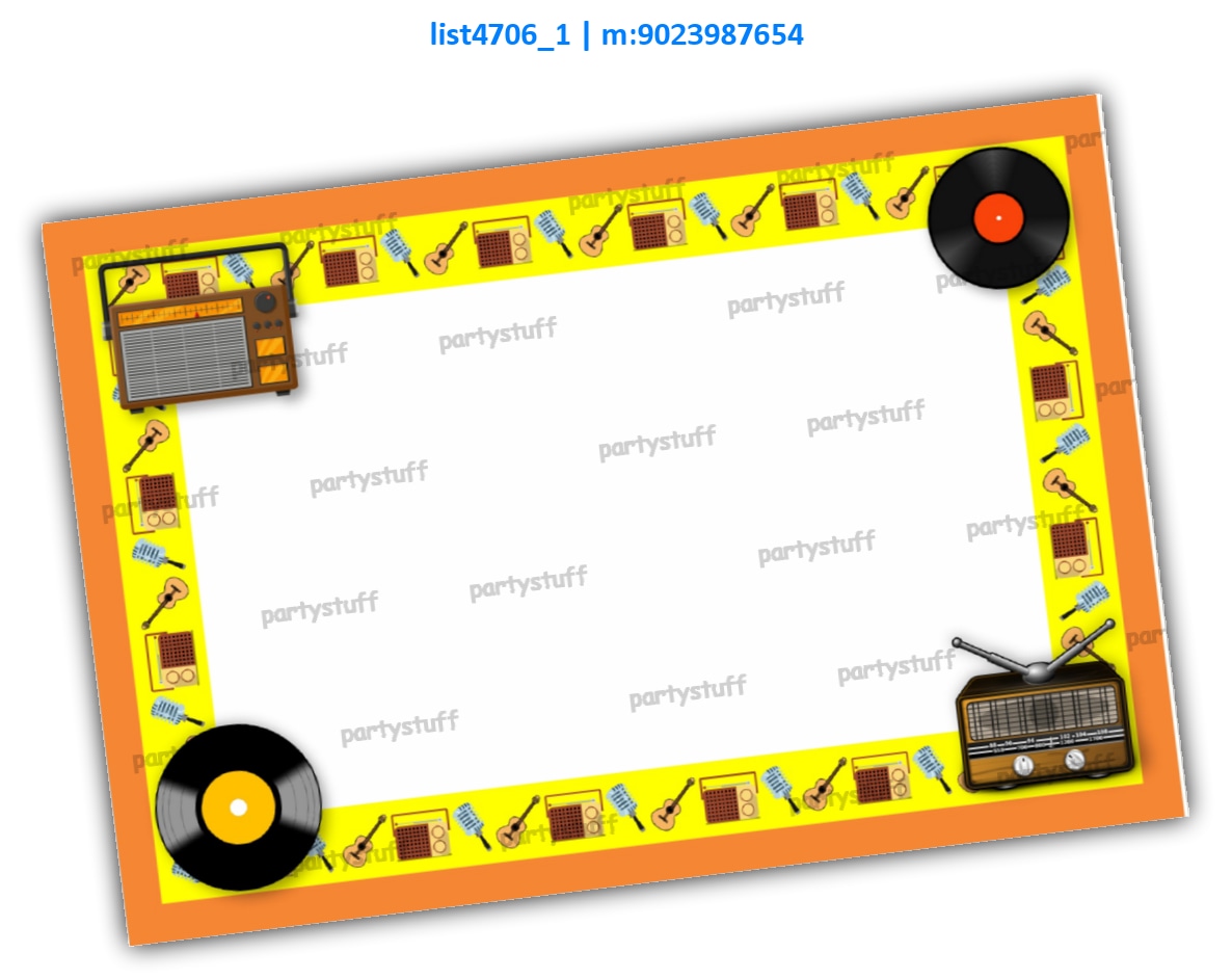 Retro Frame | Printed list4706_1 Printed Props