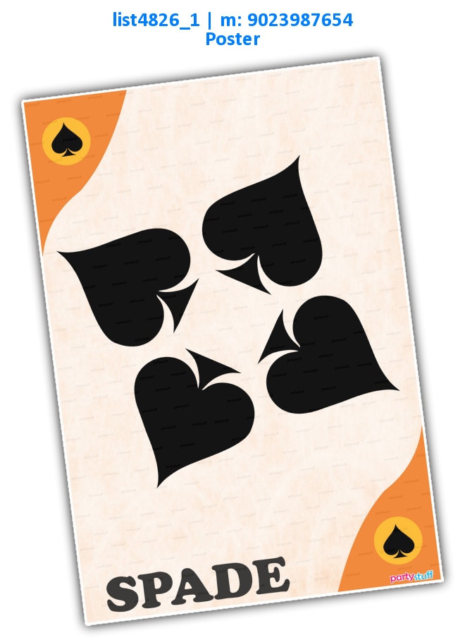 Playing Cards Poster 2 | Printed list4826_1 Printed Decoration