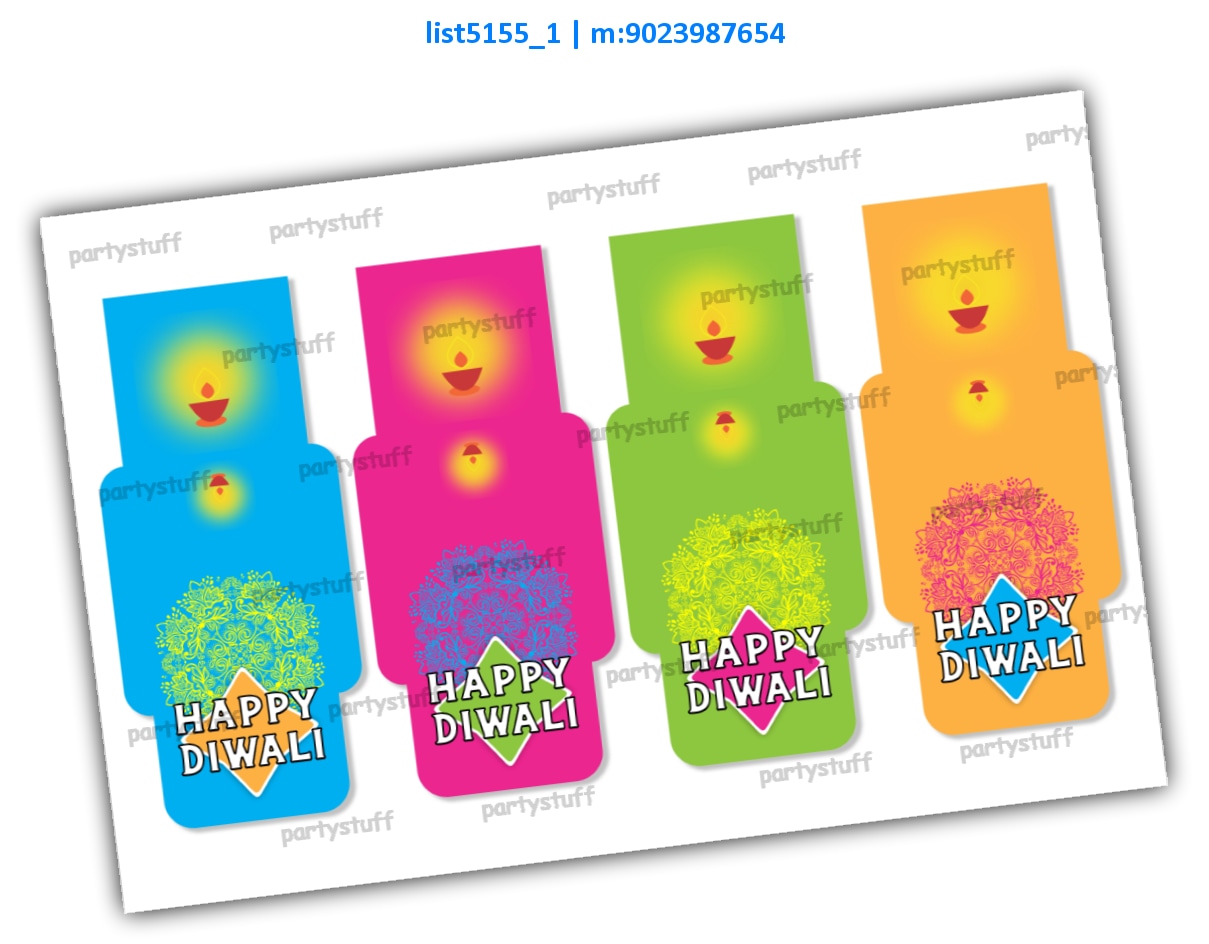 Diwali Pocket Money Envelopes | Printed list5155_1 Printed Envelopes