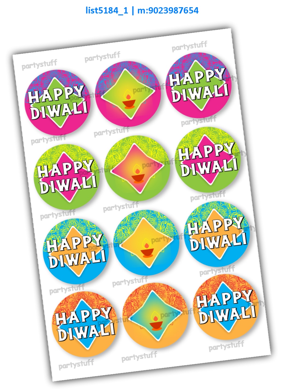 Diwali Wrist Band Tag | Printed list5184_1 Printed Accessory