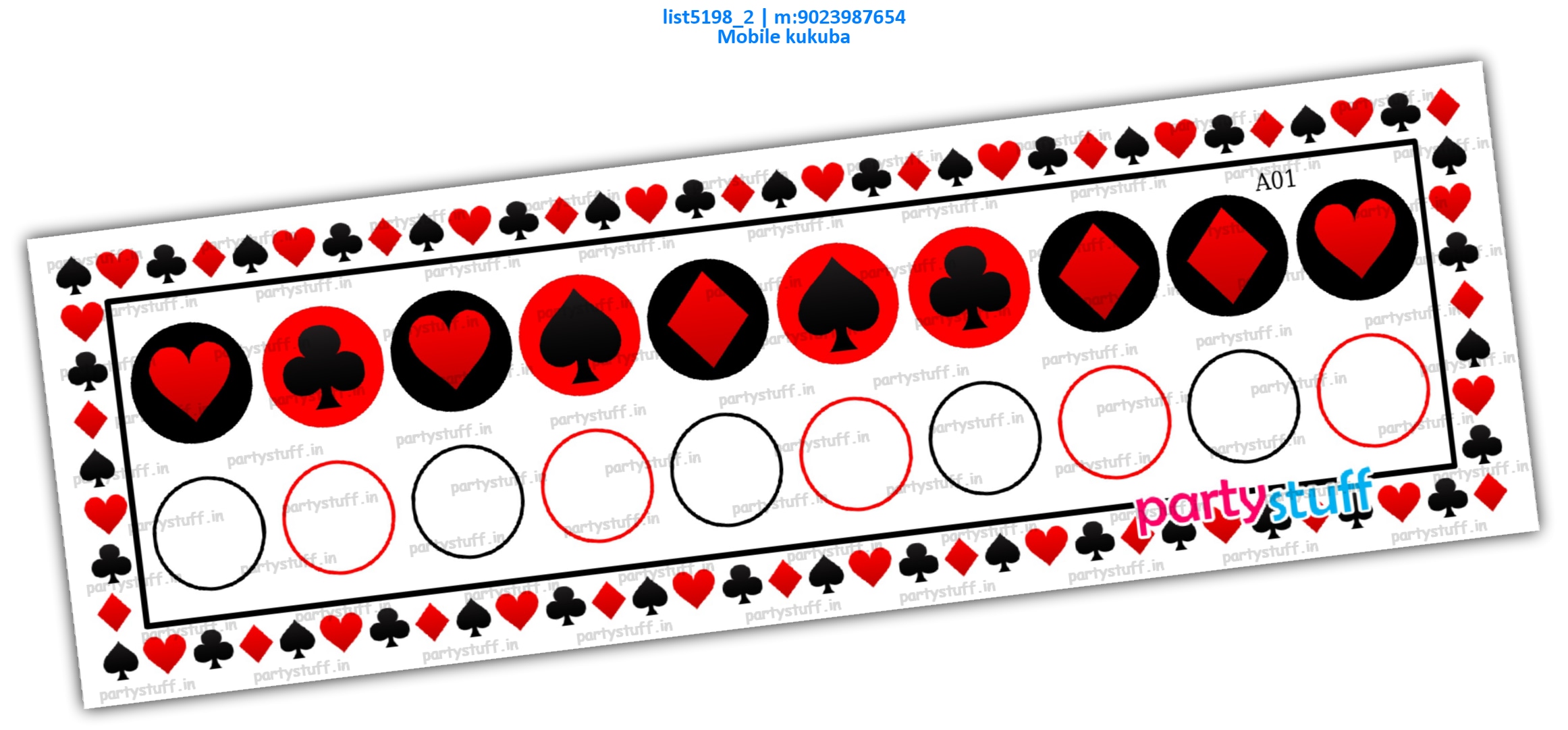 Playing Cards Mobile Number kukuba | PDF list5198_2 PDF Tambola Housie