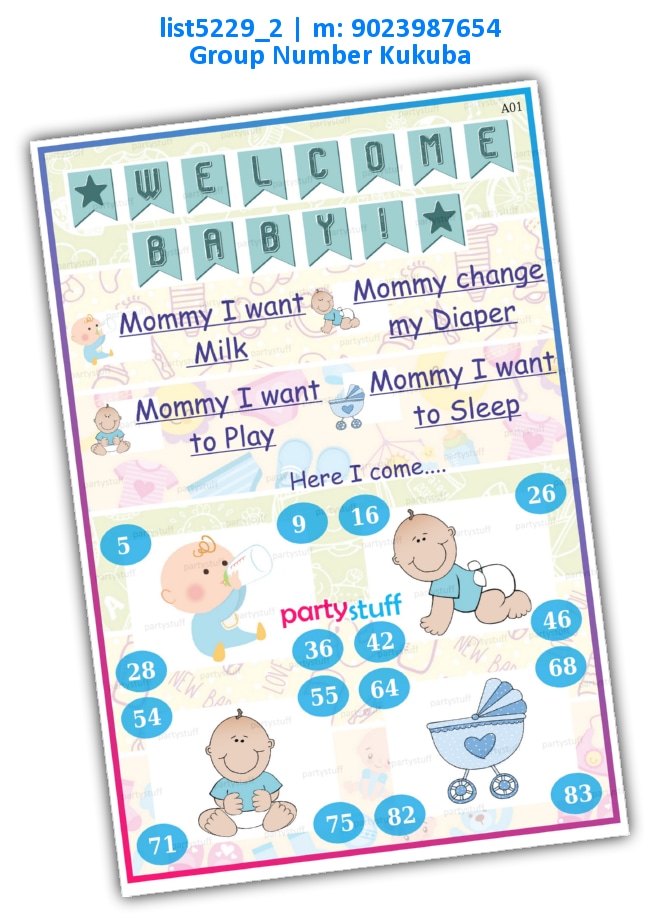Baby Shower kukuba dividends | PDF list5229_2 PDF Tambola Housie