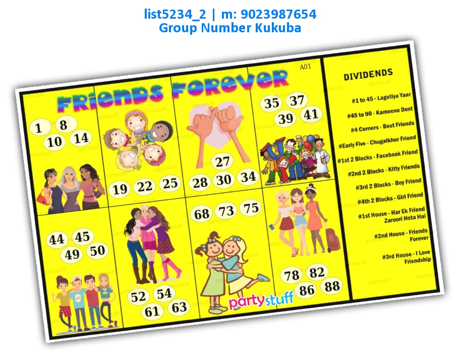 Friends Forever kukuba 2 | Image list5234_2 Image Tambola Housie