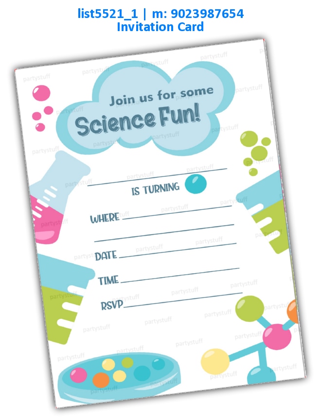 Science Tambola Housie | Printed list5521_1 Printed Cards