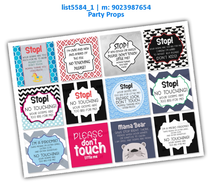 Baby Tambola Housie 2 list5584_1 Printed Props