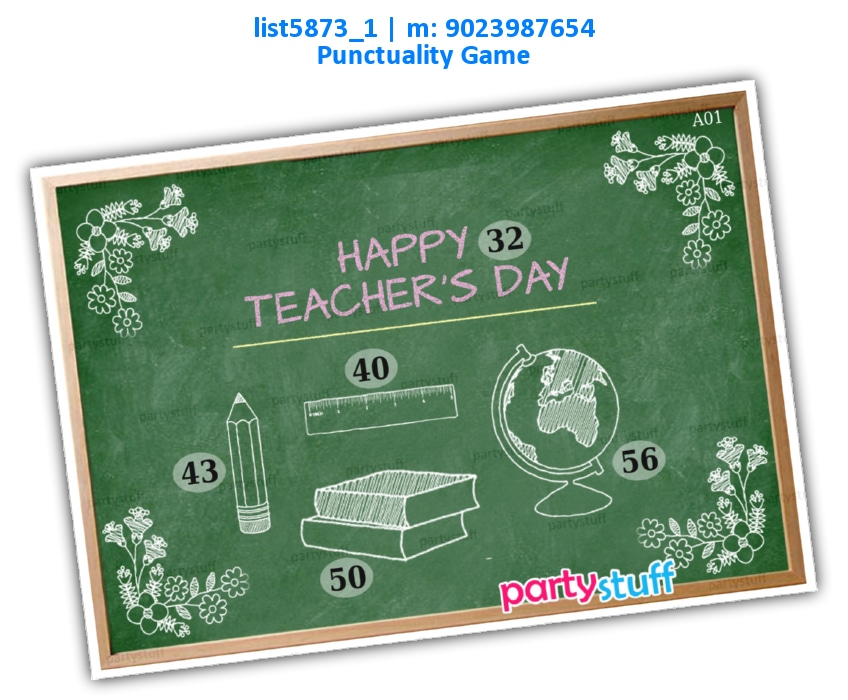 Teachers Day Tambola Housie list5873_1 Image Paper Games