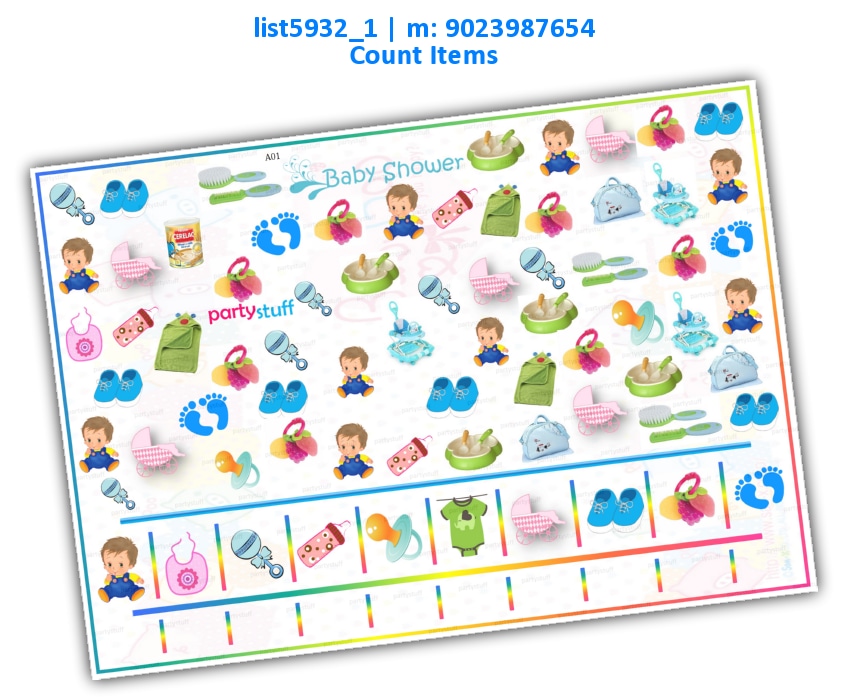 Baby Tambola Housie 2 | Printed list5932_1 Printed Paper Games
