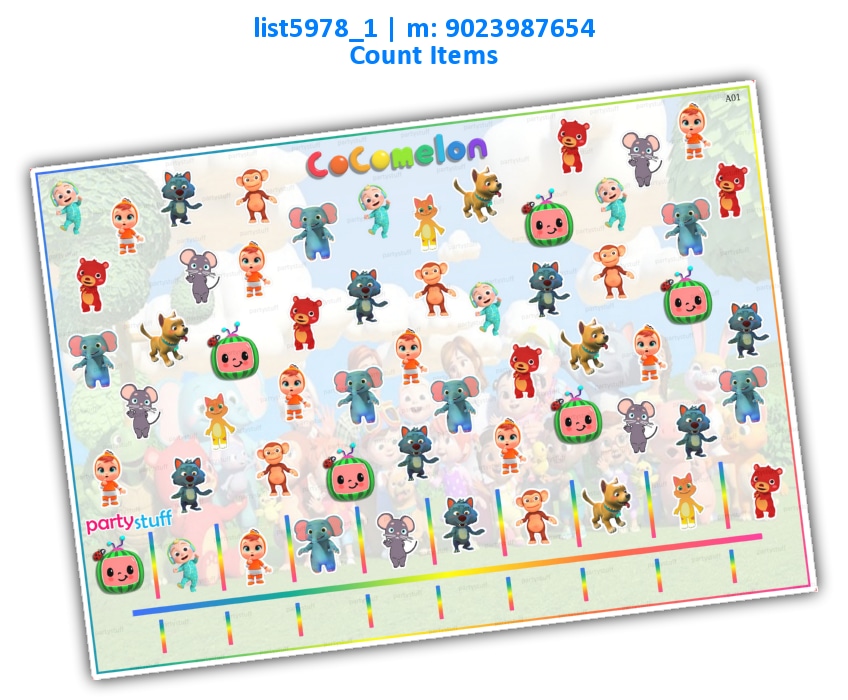 Cocomelon Tambola Housie 2 list5978_1 Printed Paper Games