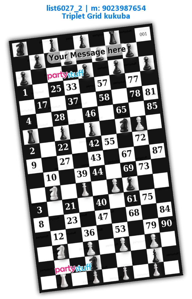Chess Tambola Housie list6027_2 Image Tambola Housie