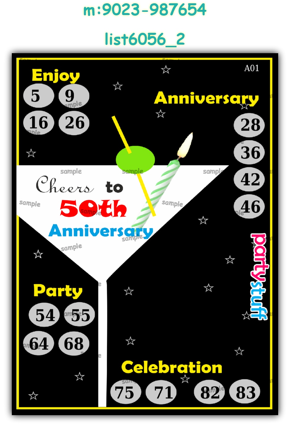 Anniversary Tambola Housie 2 | PDF list6056_2 PDF Tambola Housie