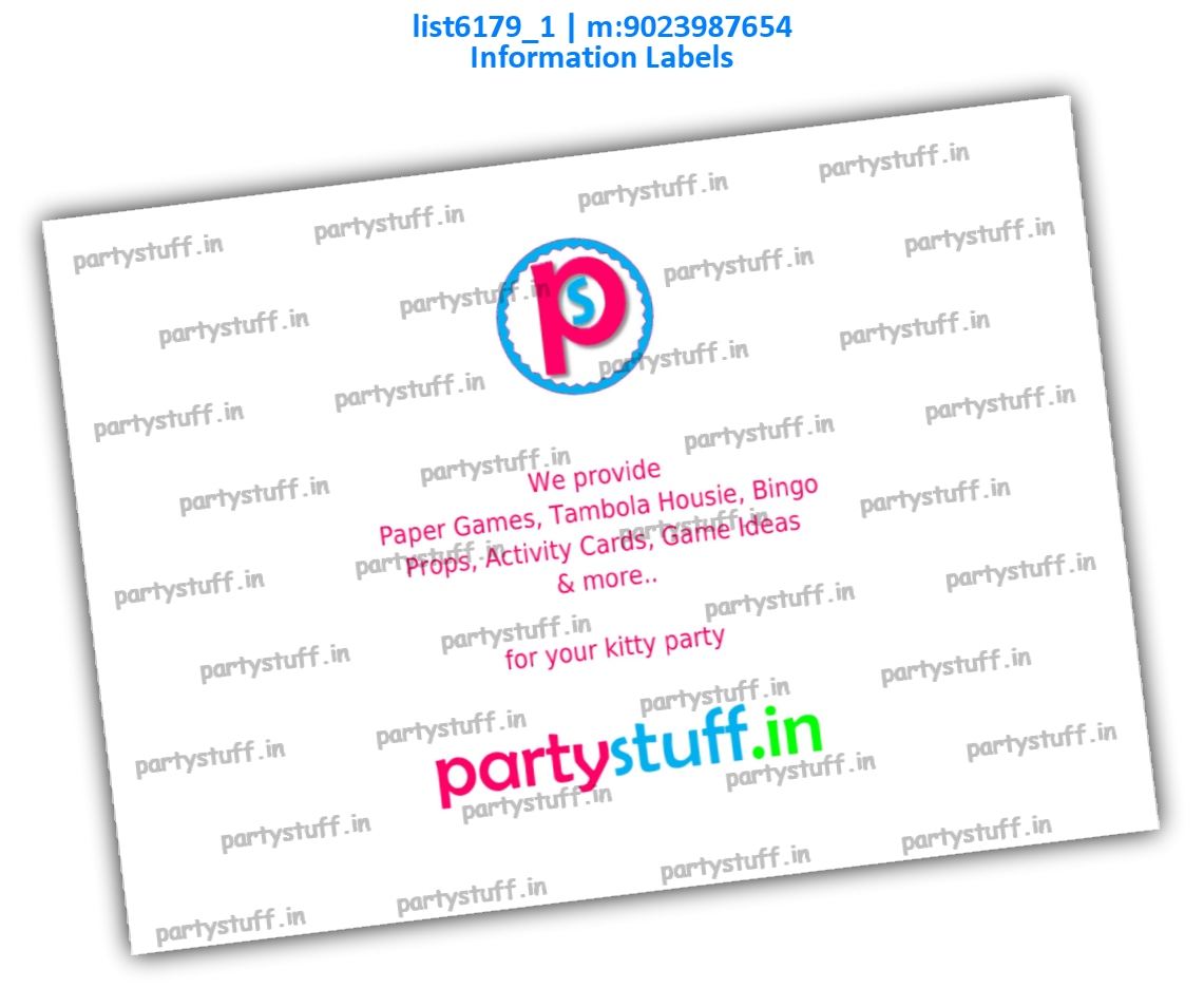 about partystuff main page list6179_1 PDF Cards