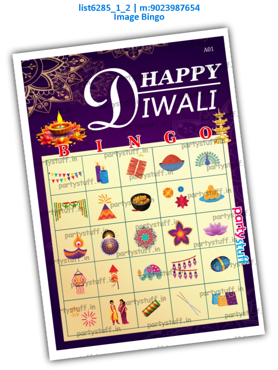 Diwali Image Bingo | PDF list6285_1_2 PDF Tambola Housie