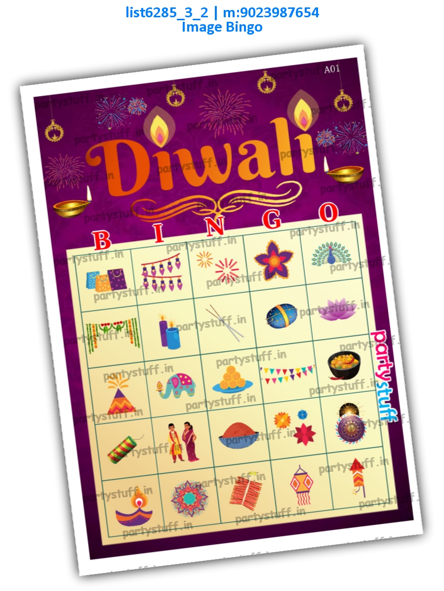 Diwali Image Bingo | PDF list6285_3_2 PDF Tambola Housie