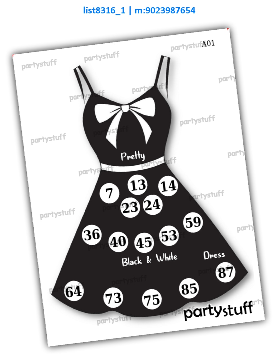 Tambola Housie | Printed list8316_1 Printed Tambola Housie