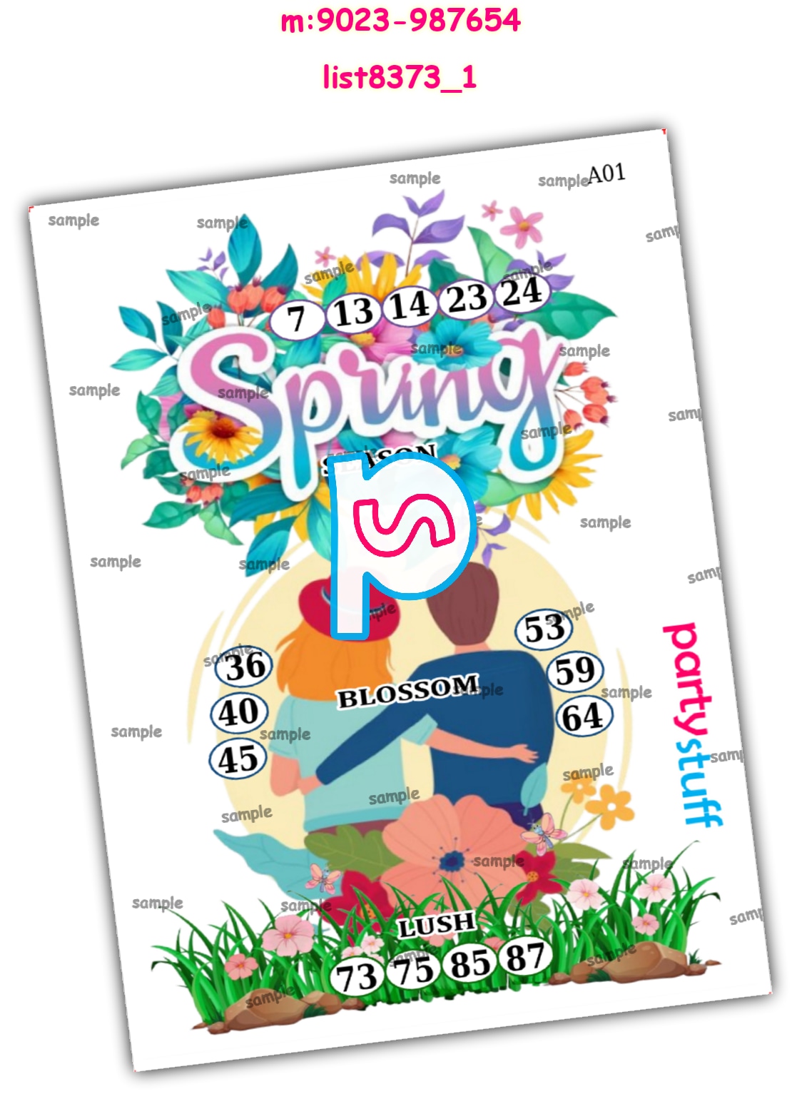 Tambola Housie | Printed list8373_1 Printed Tambola Housie