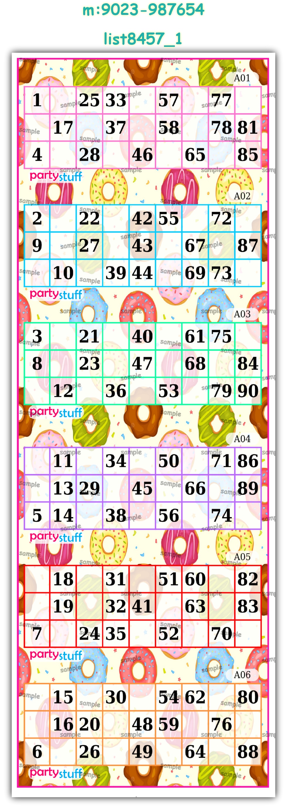 Tambola Housie | PDF list8457_1 PDF Tambola Housie