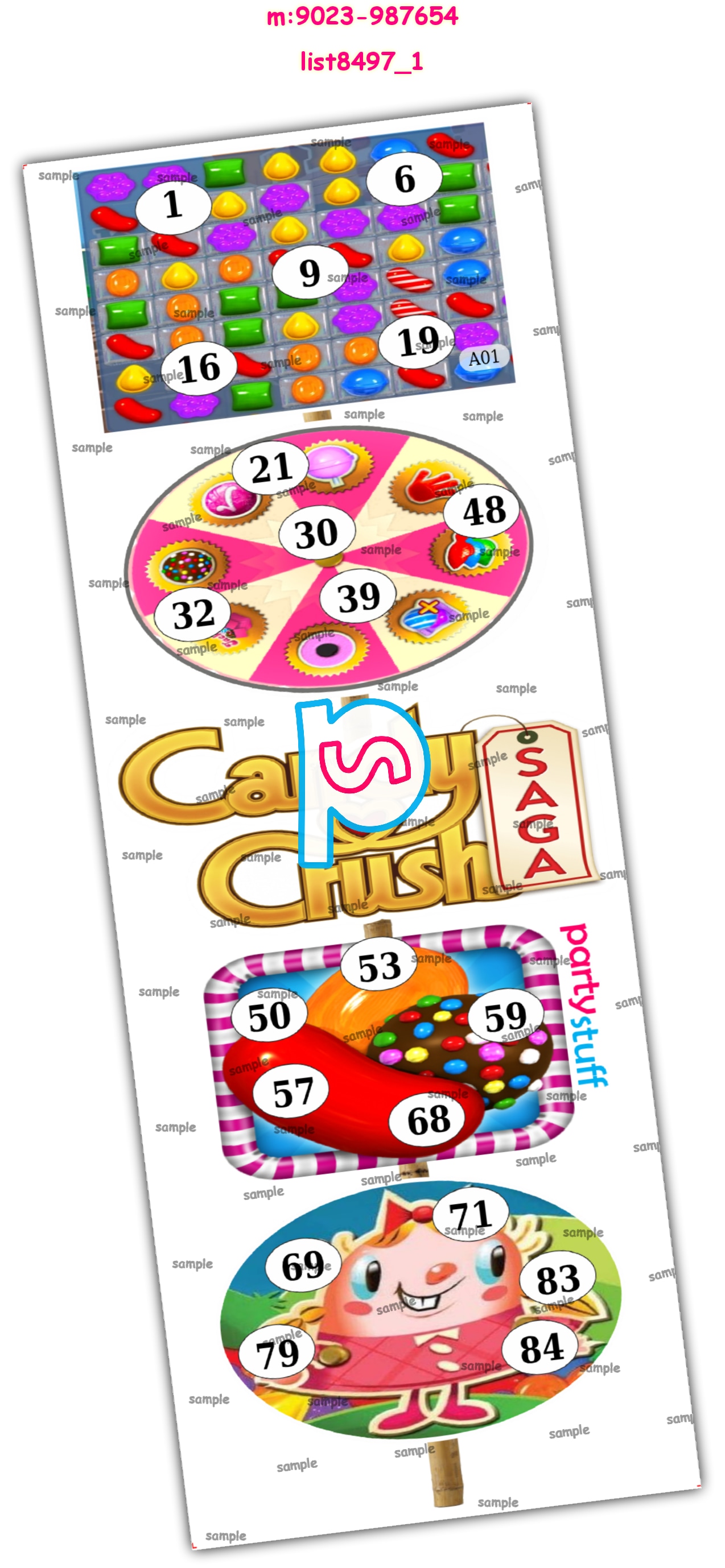 Tambola Housie | Printed list8497_1 Printed Tambola Housie