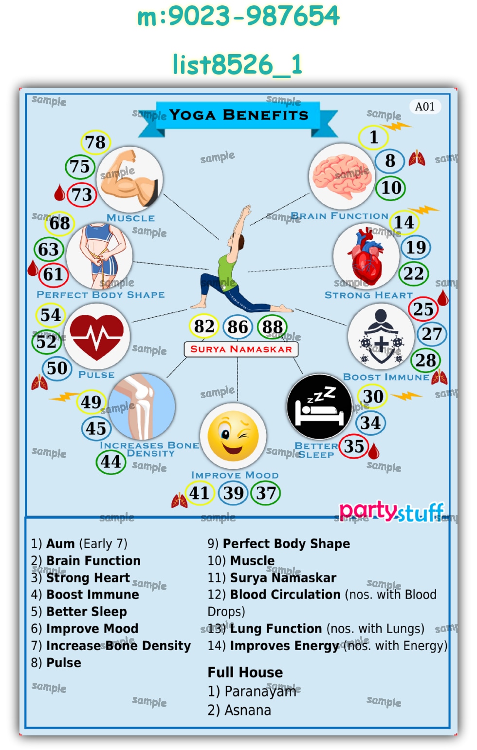Tambola Housie | Printed list8526_1 Printed Tambola Housie