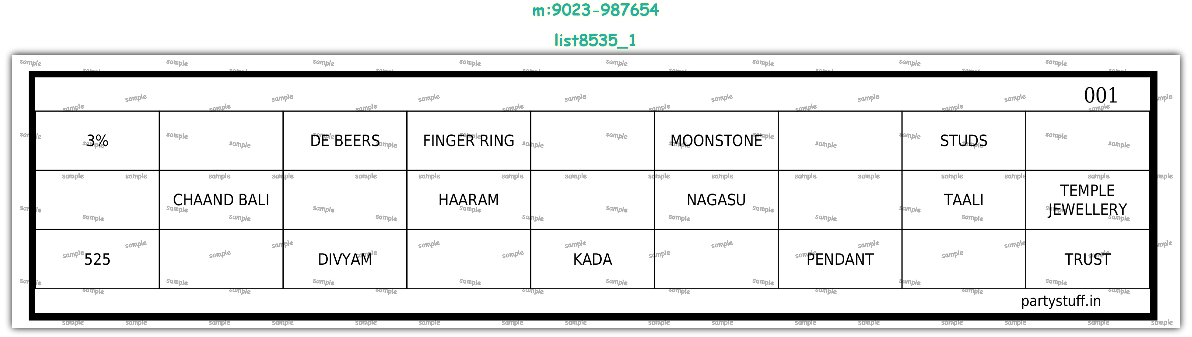 Tambola Housie | PDF list8535_1 PDF Tambola Housie