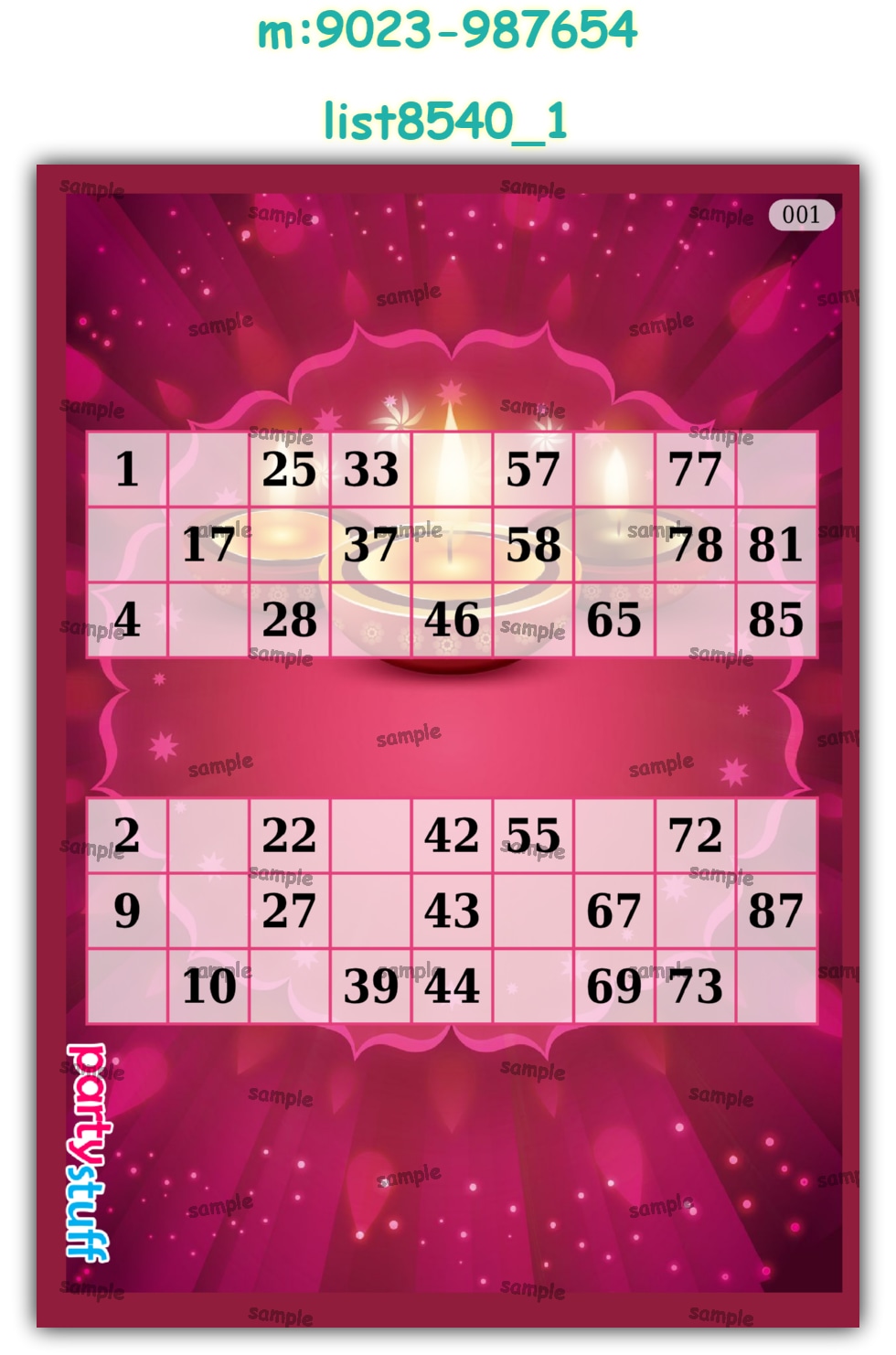 2 | PDF list8540_1 PDF Tambola Housie