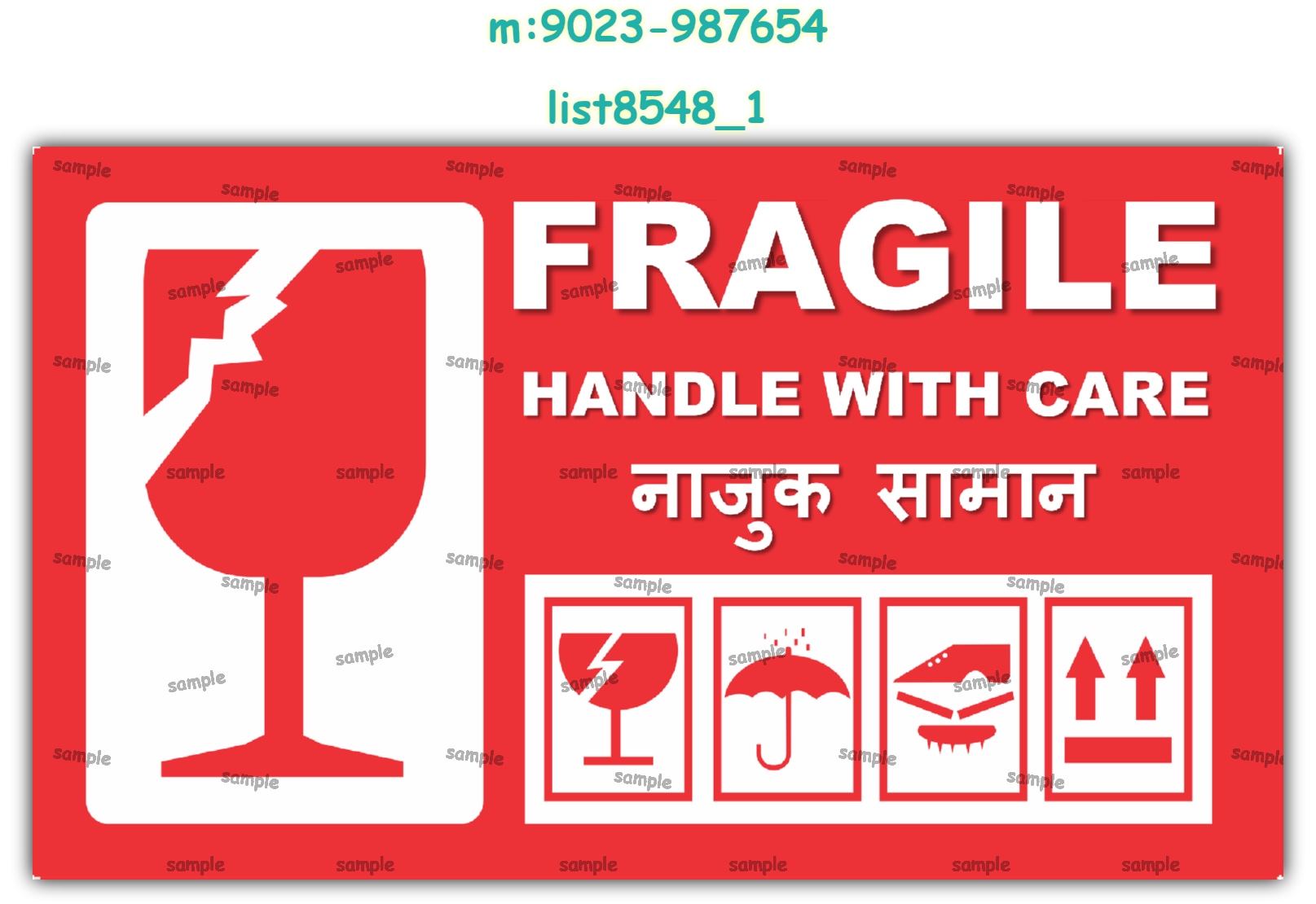 Labels | Printed list8548_1 Printed Labels