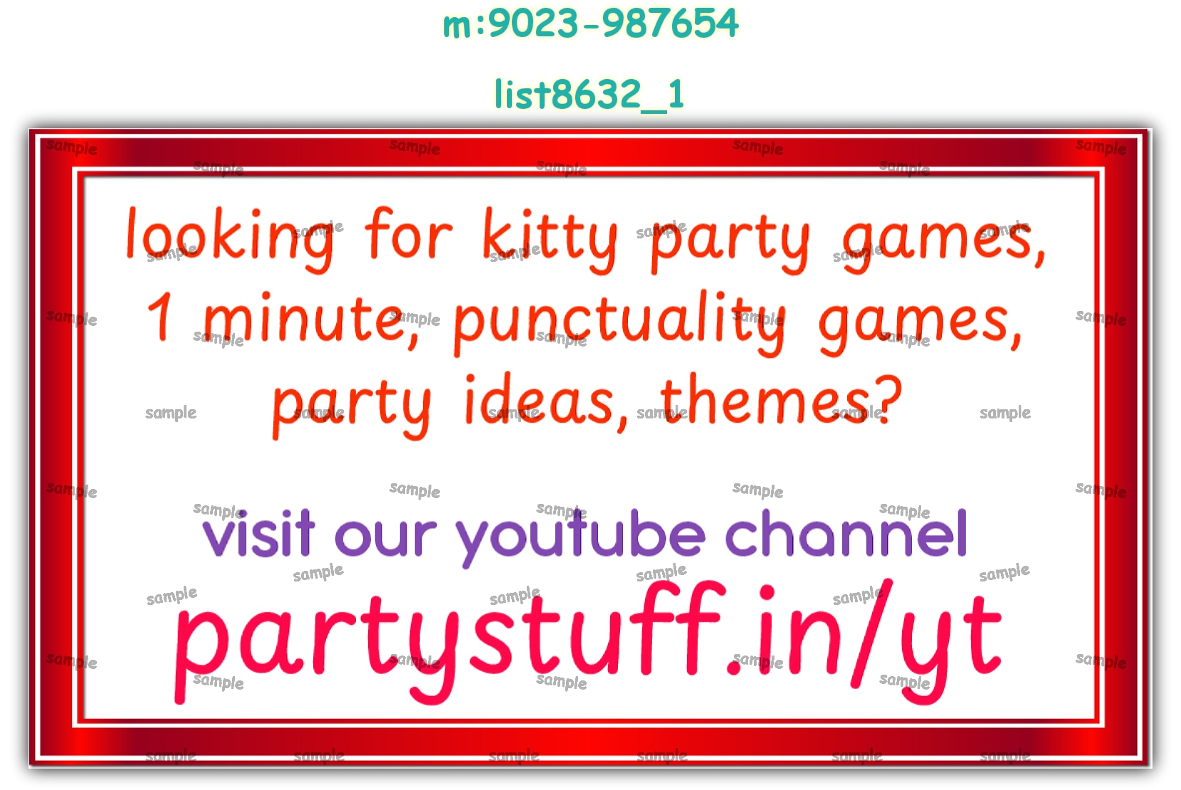 Labels | Printed list8632_1 Printed Labels