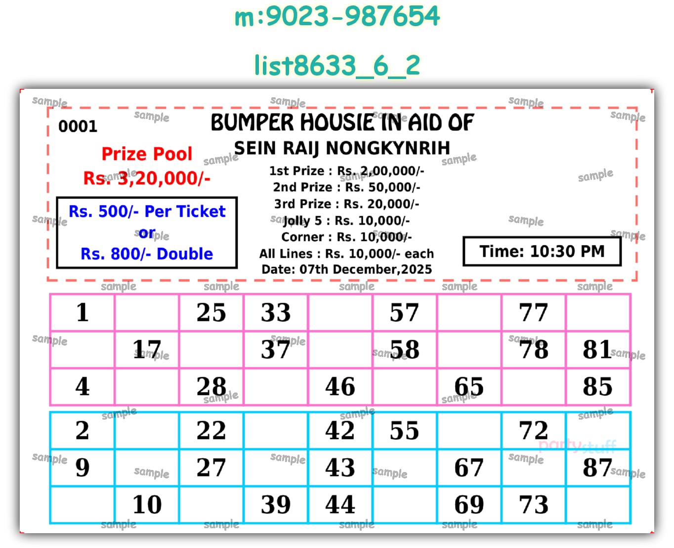 Tambola Housie | PDF list8633_6_2 PDF Tambola Housie