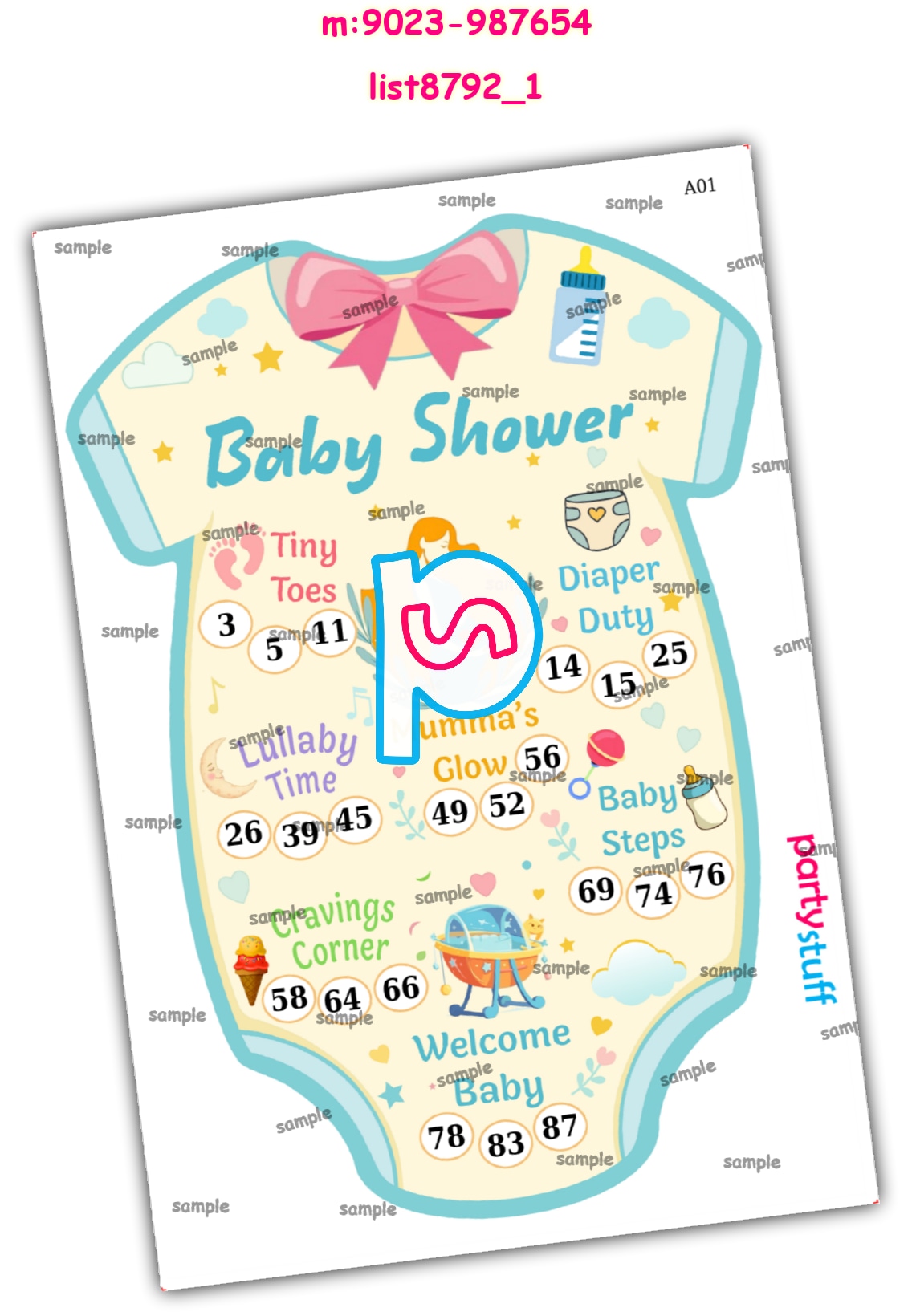 Tambola Housie | Printed list8792_1 Printed Tambola Housie