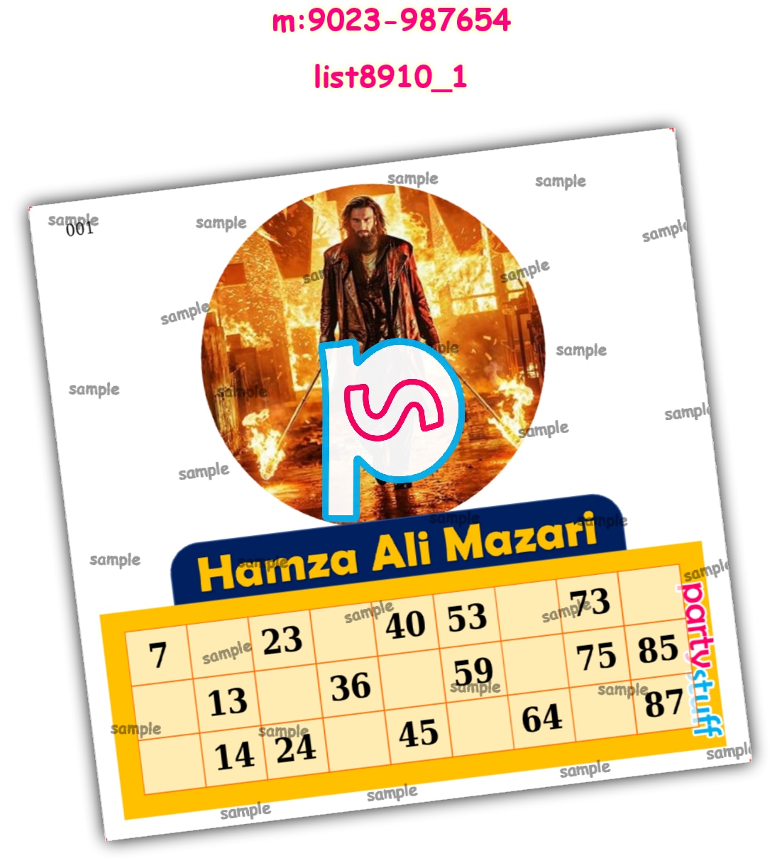 Tambola Housie | Printed list8910_1 Printed Tambola Housie