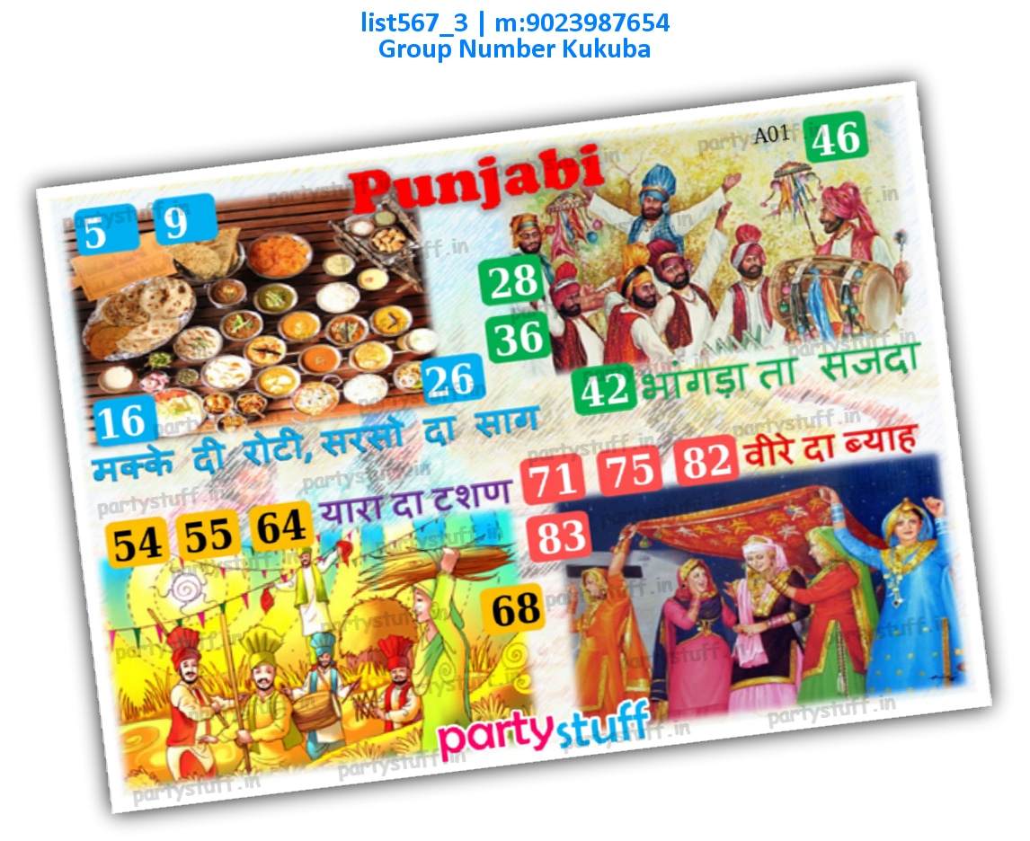 Punjab kukuba 4 | PDF list567_3 PDF Tambola Housie