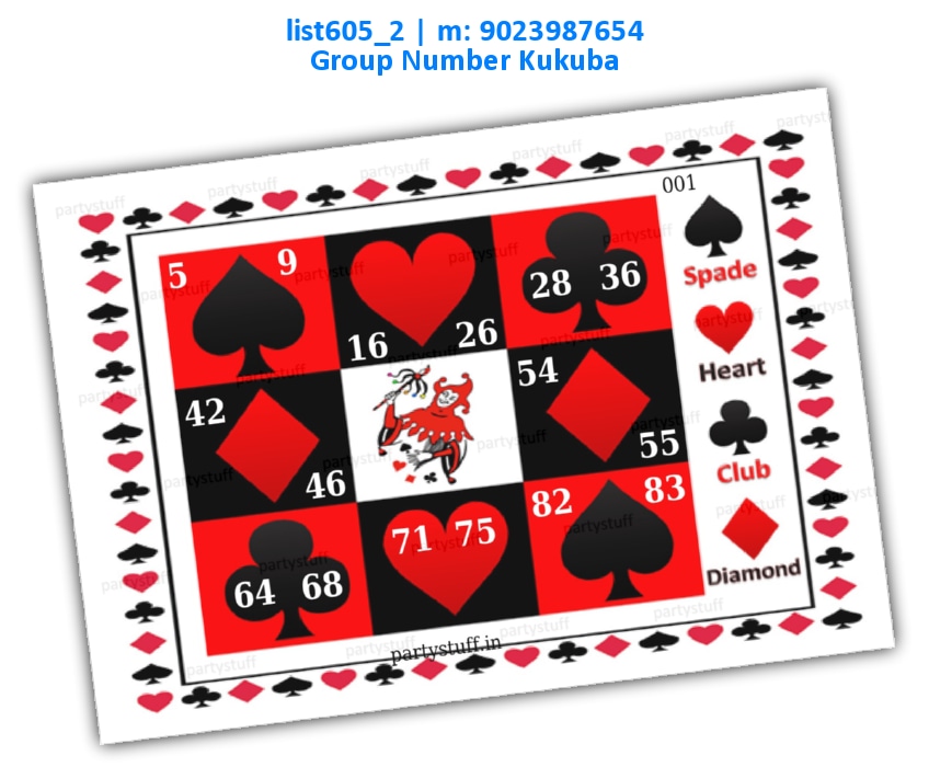 Playing Cards kukuba 4 | PDF list605_2 PDF Tambola Housie