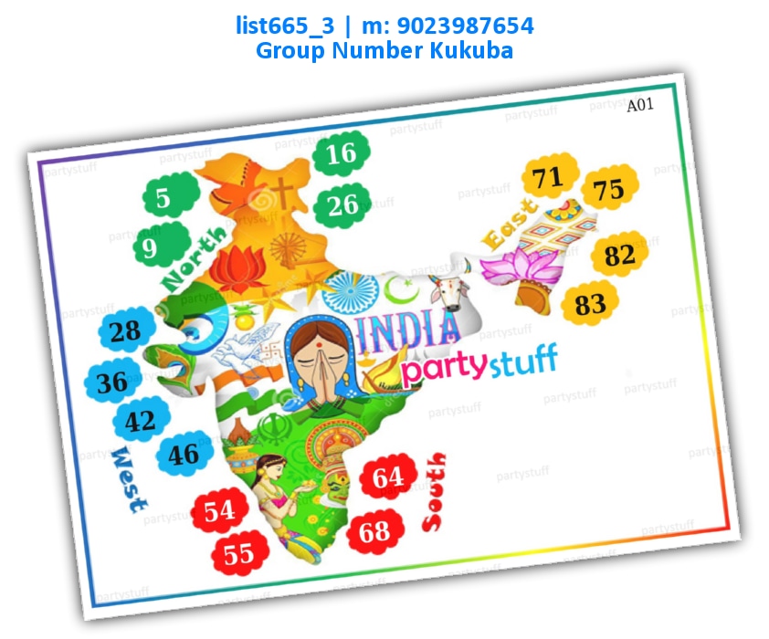 India Map kukuba 4 | Image list665_3 Image Tambola Housie
