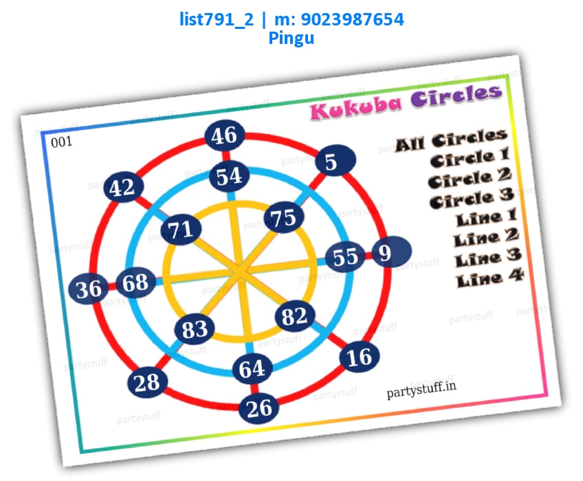 Pingu Circles kukuba 2 | PDF list791_2 PDF Tambola Housie