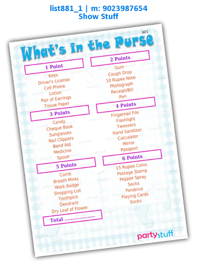 What's in Your Purse Baby Shower Game Printable, Bridal Shower Game  Template, Funny Shower Activities, Rustic, INSTANT DOWNLOAD - Etsy