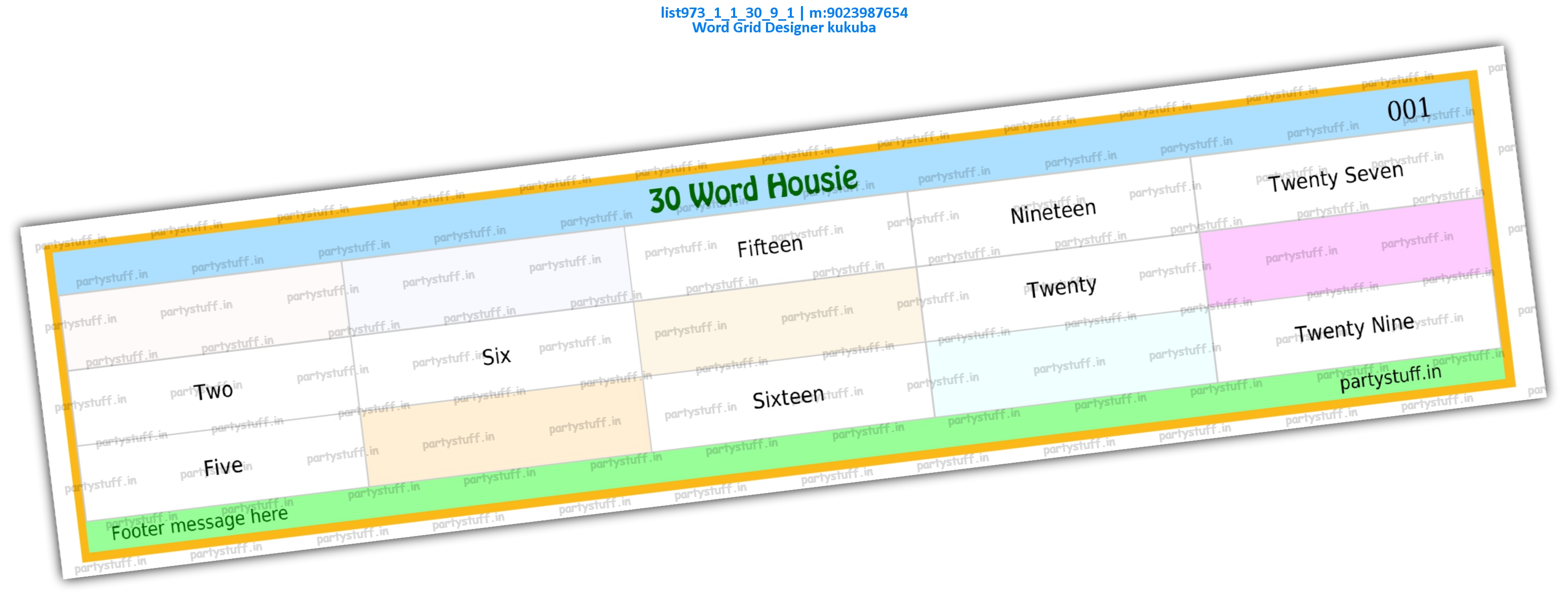 Word Grid Designer kukuba list973_1_1_30_9_1 PDF Tambola Housie