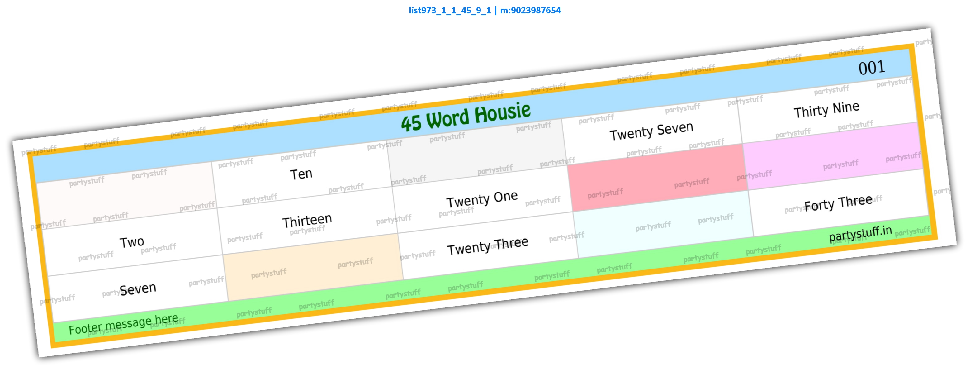 Word Grid Designer kukuba | PDF list973_1_1_45_9_1 PDF Tambola Housie