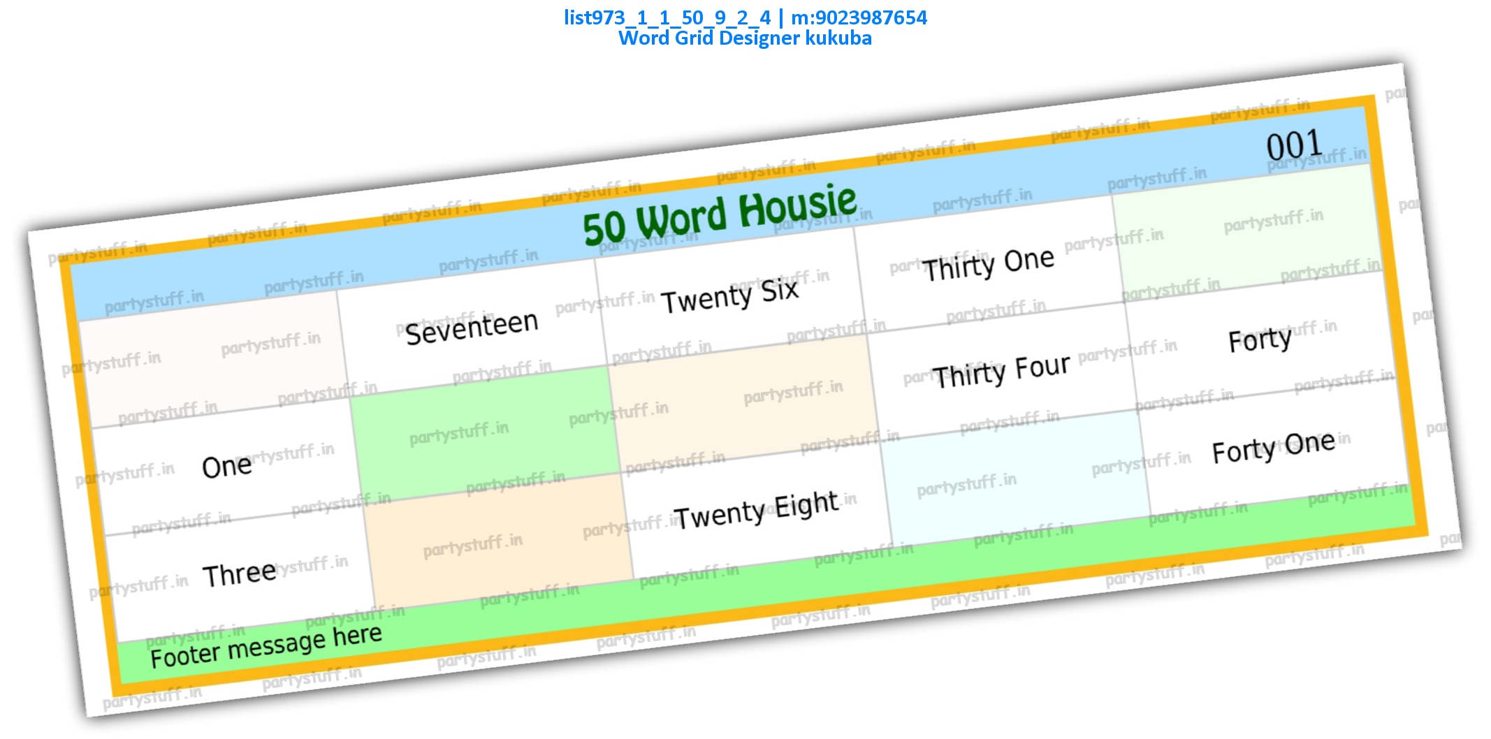 Word Grid Designer kukuba list973_1_1_50_9_2_4 PDF Tambola Housie