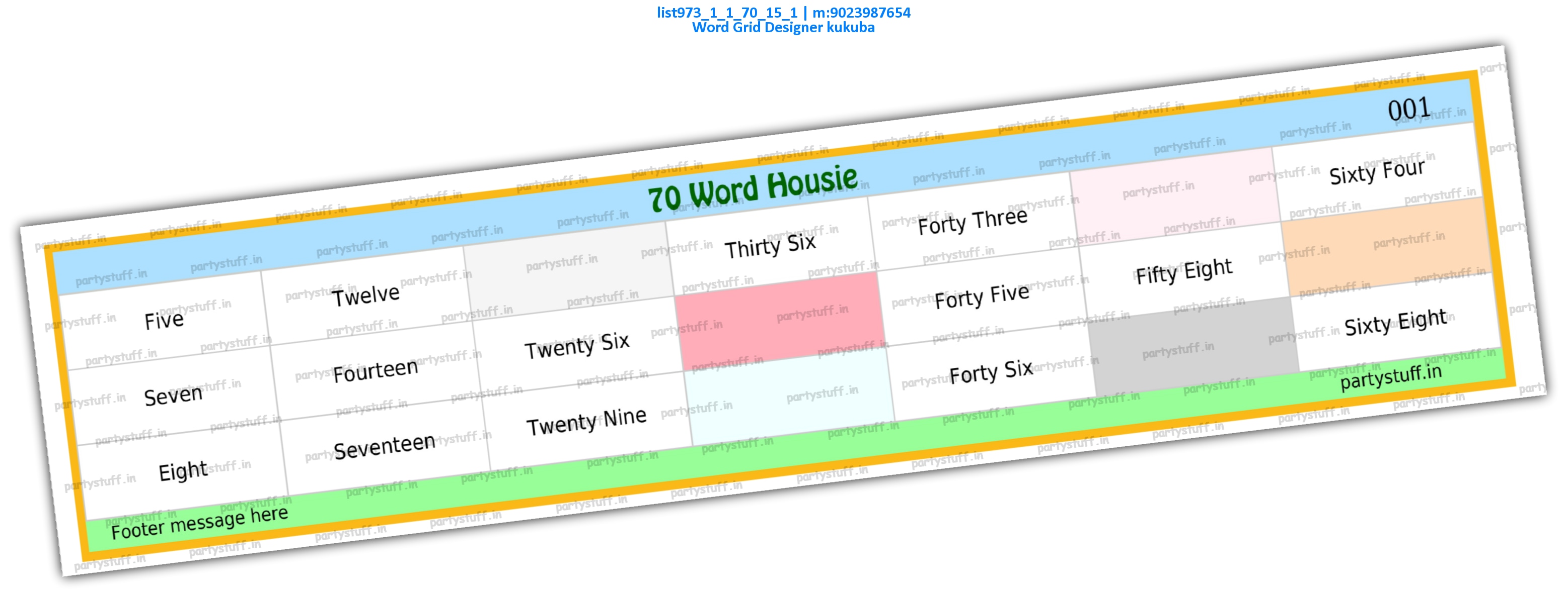 Word Grid Designer kukuba list973_1_1_70_15_1 PDF Tambola Housie