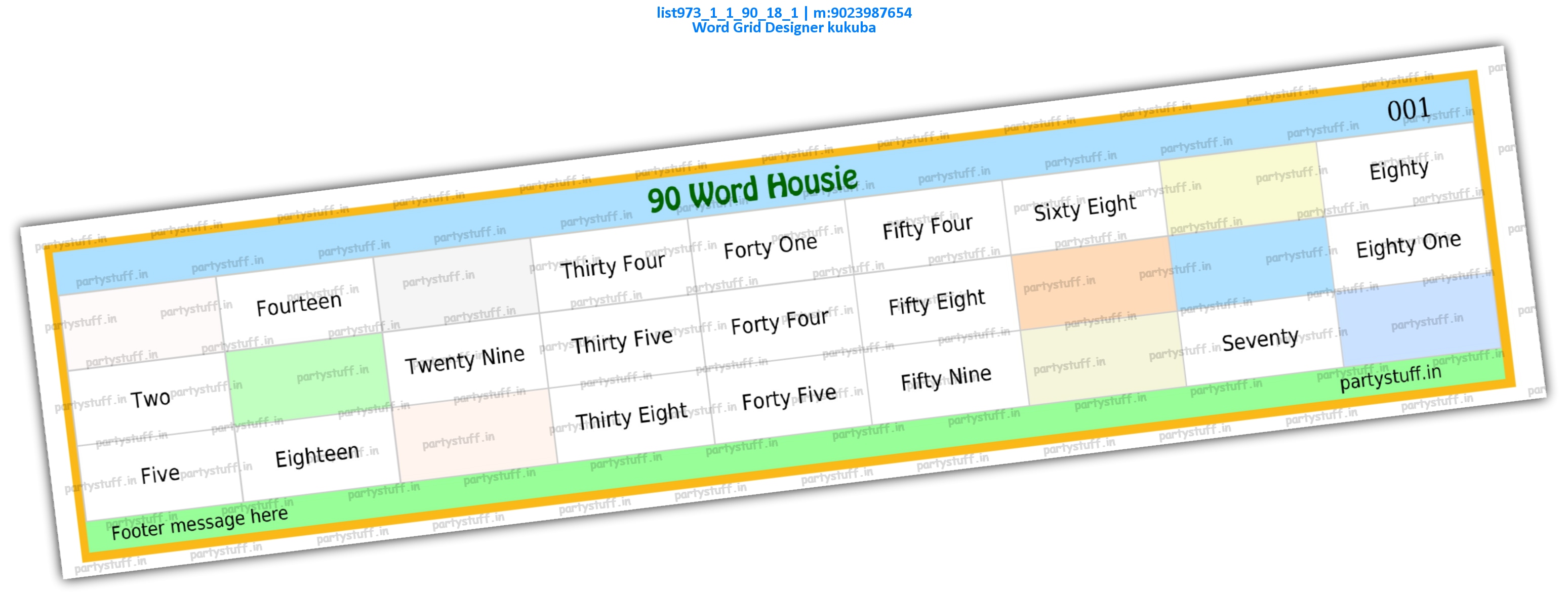 Word Grid Designer kukuba list973_1_1_90_18_1 PDF Tambola Housie