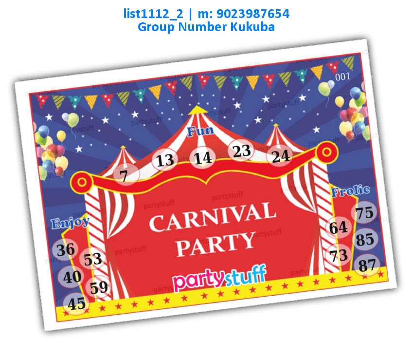 Carnival kukuba 2 | PDF list1112_2 PDF Tambola Housie