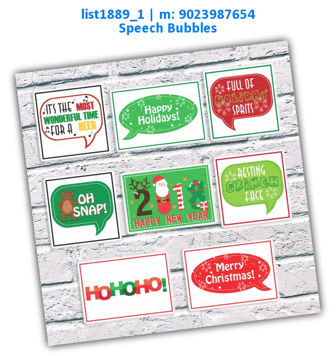 Christmas Party Props | Printed list1889_1 Printed Props