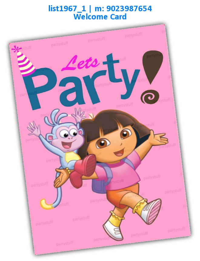 Dora Party Card | Printed list1967_1 Printed Cards