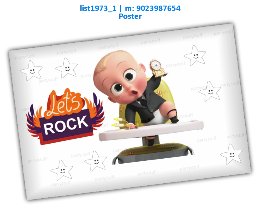 special listing for party decoration Baby Boss