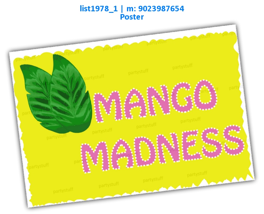 Mango Madness Poster | Printed list1978_1 Printed Decoration