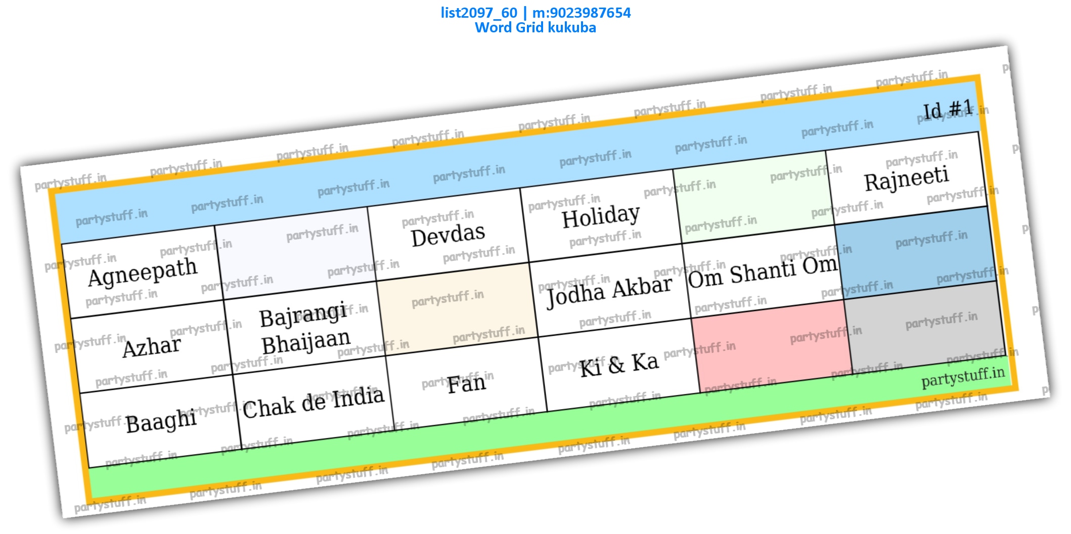 Bollywood Movies Dialogues 2 | PDF list2097_60 PDF Tambola Housie