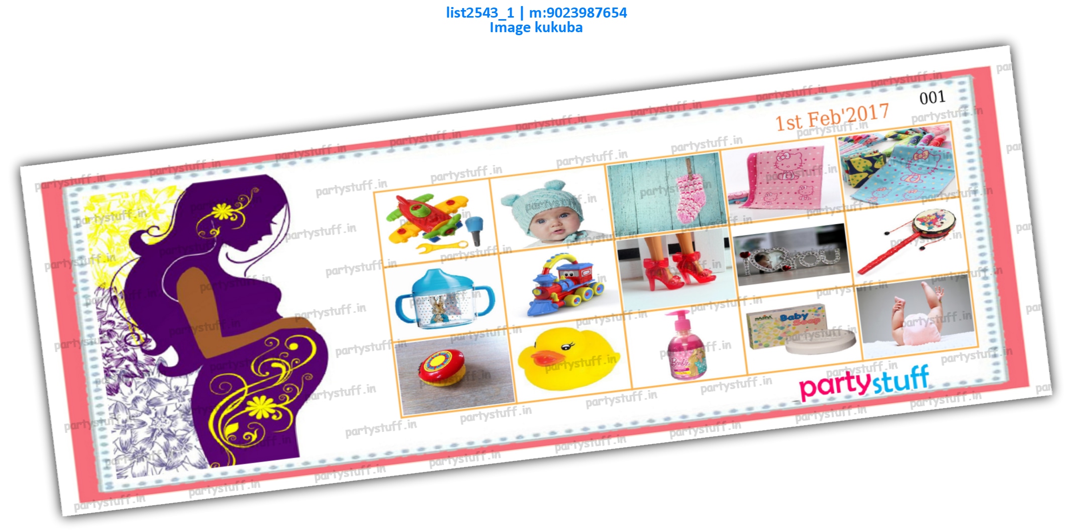 Baby Shower Items 5 | PDF list2543_1 PDF Tambola Housie