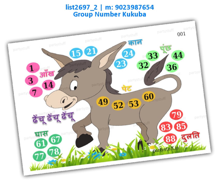 Donkey kukuba 2 | PDF list2697_2 PDF Tambola Housie