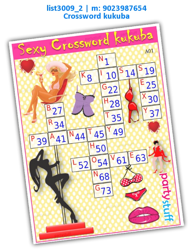 Sexy Crossword kukuba 1 list3009_2 Image Tambola Housie