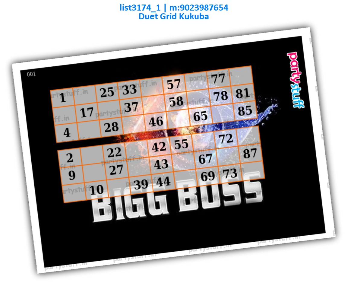 Big Boss Classic Grids kukuba | PDF list3174_1 PDF Tambola Housie