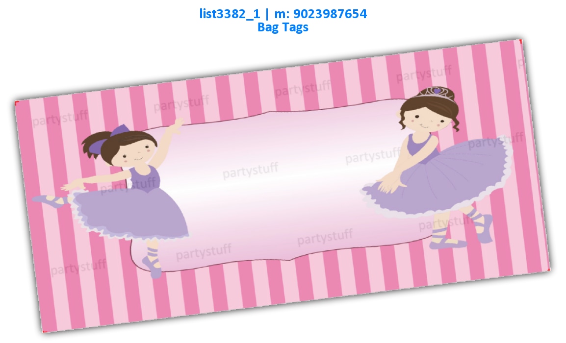 Doll Bag Tag | Printed list3382_1 Printed Cards